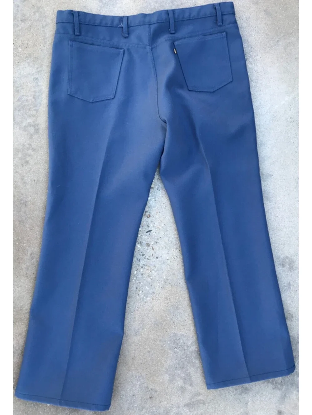 Vintage 60s/70s Big E Black Tab Levi’s Sta-Prest Pants 44x30 Made USA Lite Blue